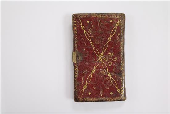 Miniature books. London Almanack for the year of Christ 1774, 60mm x 37mm